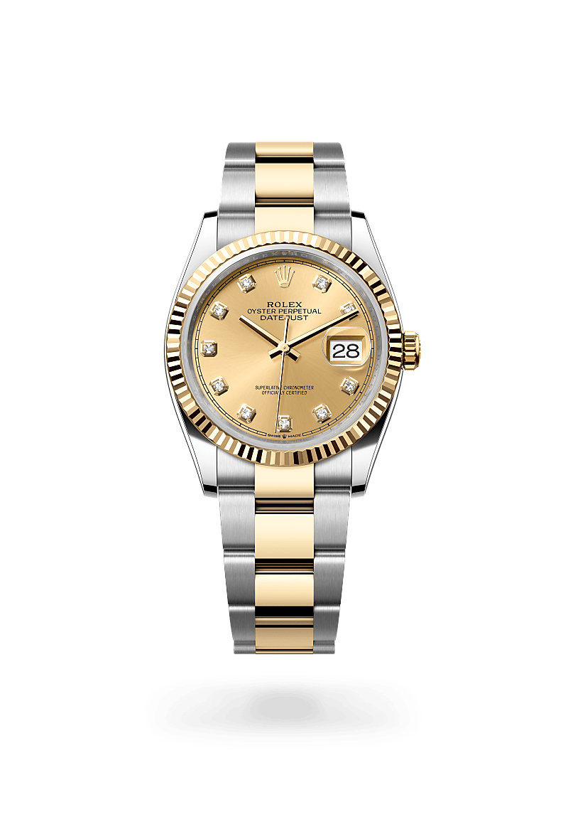 rolex Datejust 36 in Oystersteel and yellow gold, m126233-0018 - Kennedy