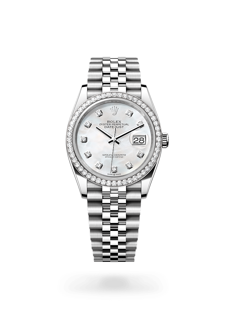 rolex Datejust 36 in Oystersteel and white gold, m126284rbr-0011 - Kennedy