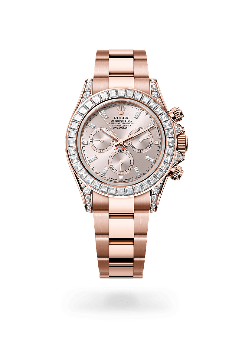 rolex Cosmograph Daytona in Everose gold and diamonds, m126595tbr-0001 - Kennedy