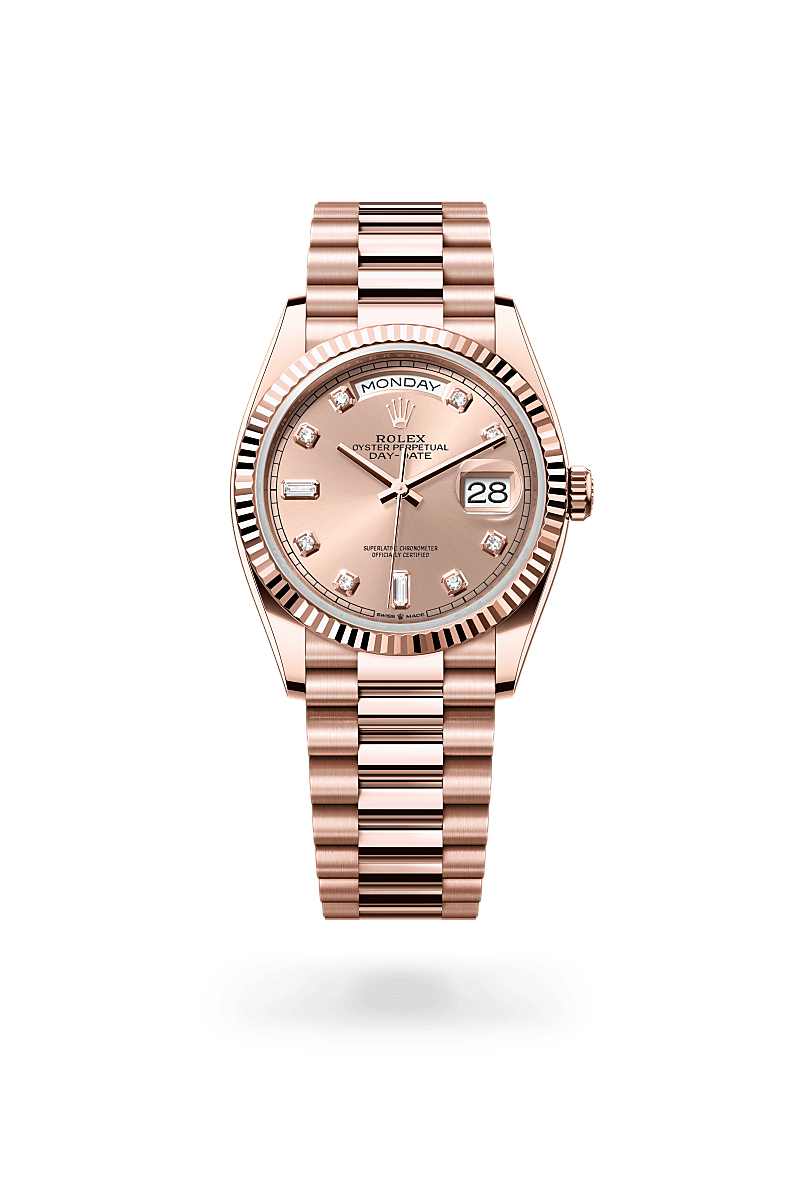 rolex Day-Date 36 in Everose gold, m128235-0009 - Kennedy