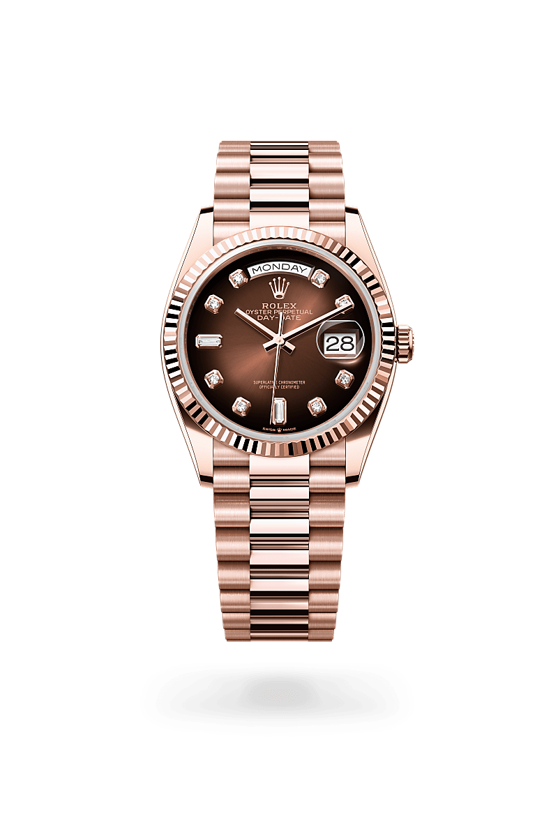 rolex Day-Date 36 in Everose gold, m128235-0037 - Kennedy