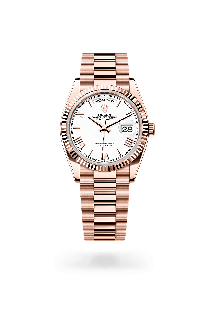 rolex Day-Date 36 in Everose gold, m128235-0070 - Kennedy