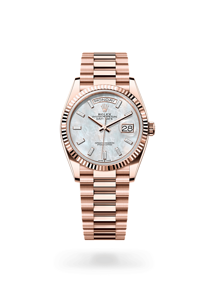 rolex Day-Date 36 in Everose gold, m128235-0078 - Kennedy