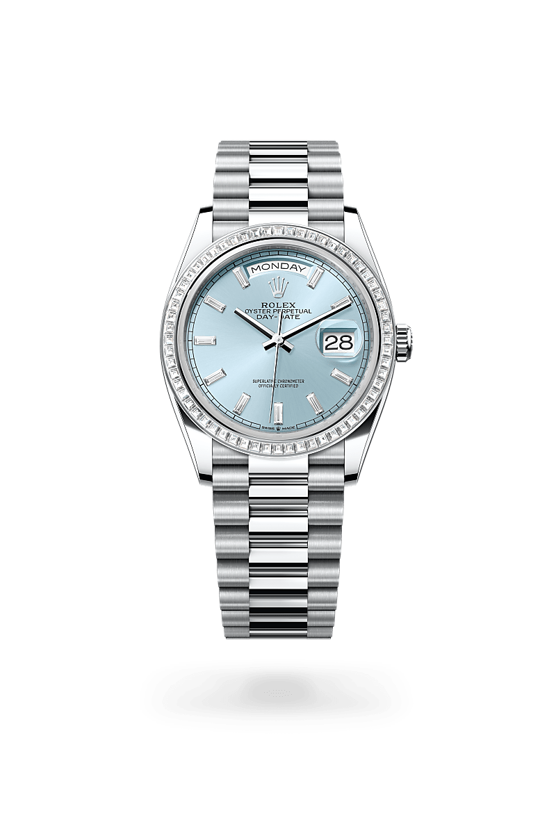 rolex Day-Date 36 in Platinum, m128396tbr-0003 - Kennedy