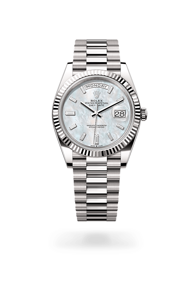 rolex Day-Date 40 in white gold, m228239-0078 - Kennedy