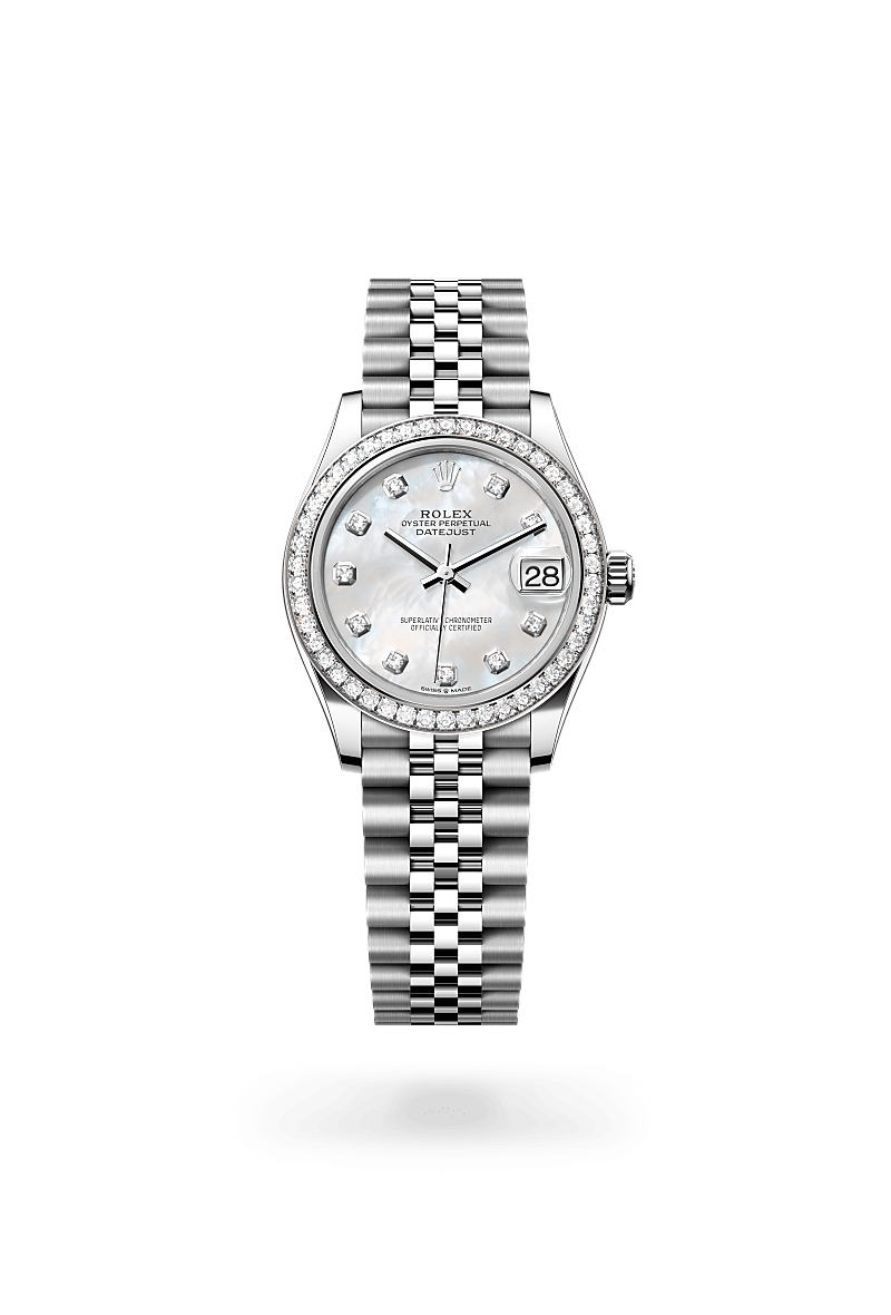 rolex Datejust 31 in Oystersteel and white gold, m278384rbr-0008 - Kennedy