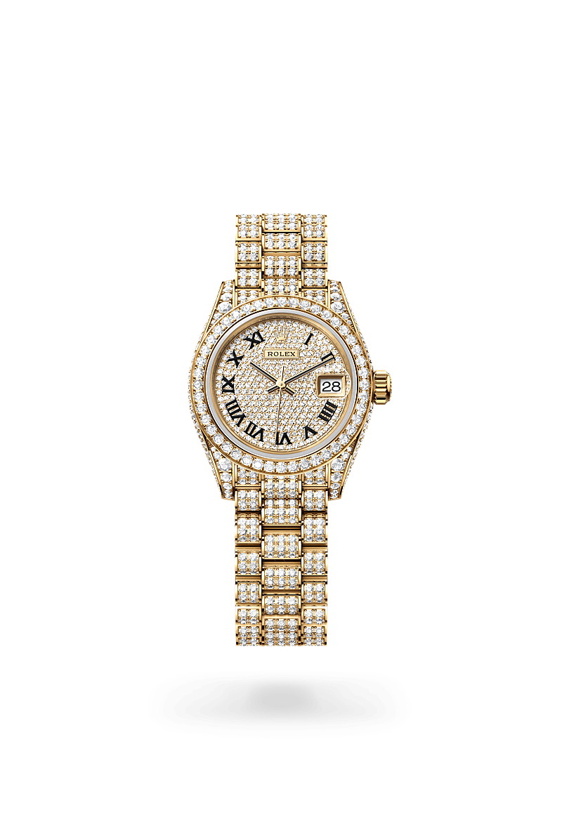 rolex Lady-Datejust in yellow gold and diamonds, m279458rbr-0001 - Kennedy